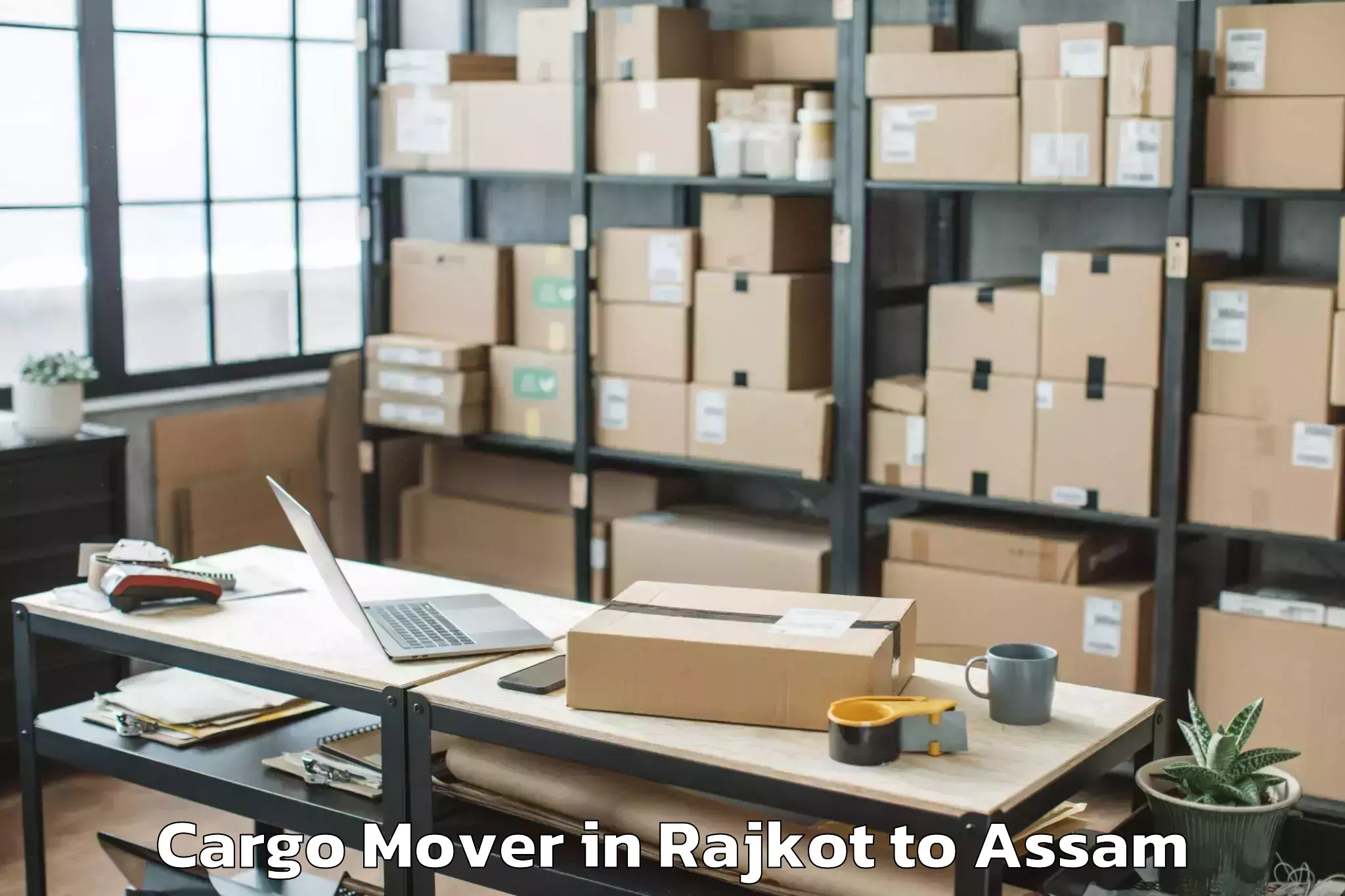 Reliable Rajkot to Gossaigaon Pt Cargo Mover